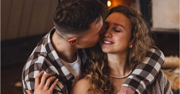 A confident couple enjoying time together, reflecting everyday male vitality